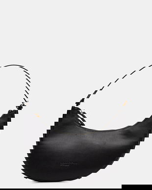 Marc O'Polo poșetă de piele culoarea negru, 50611950701141