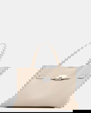 Dkny poșetă culoarea bej, R52DAK43