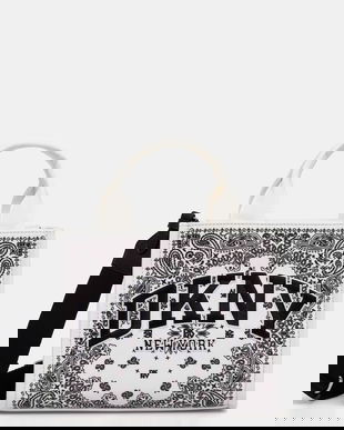 Dkny poșetă culoarea bej, R52AEC80