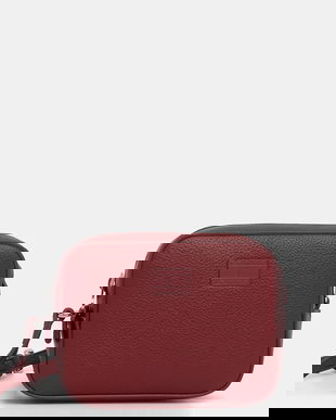 Tommy Jeans poșetă culoarea bordo, AW0AW17543