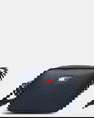 Tommy Jeans poșetă culoarea bleumarin, AW0AW17543