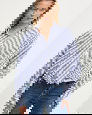 Answear.LAB camasa din bumbac cu guler clasic, relaxed