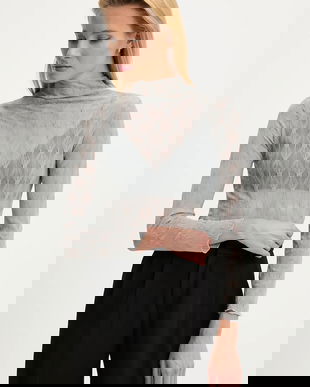 Answear.LAB bluza culoarea gri, neted