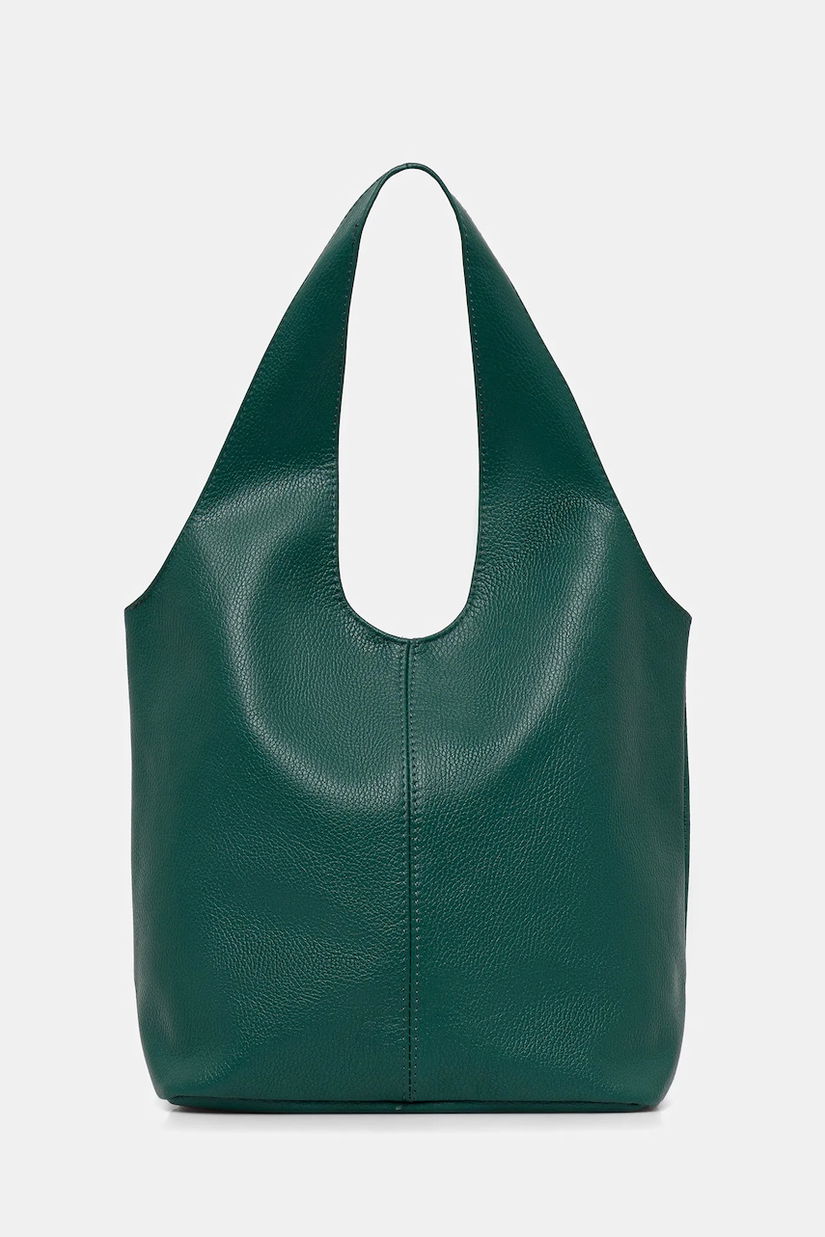 Answear.LAB poșetă de piele culoarea verde