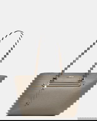 Dkny poșetă de piele culoarea maro, R42A3E20