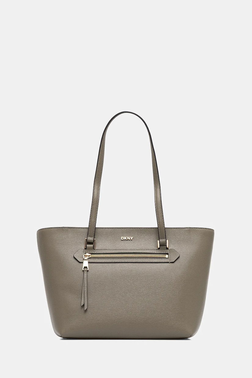 Dkny poșetă de piele culoarea maro, R42A3E20