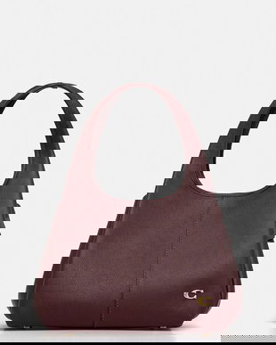 Coach poseta de piele culoarea maro