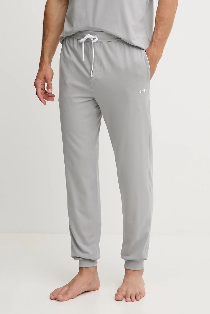 BOSS pantaloni de lounge culoarea gri, uni, 50515305