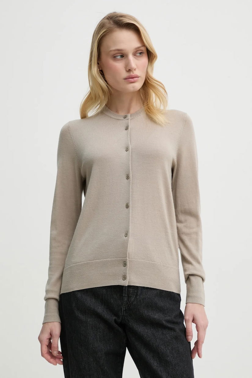 Filippa K cardigan din lana culoarea gri, light, 28921
