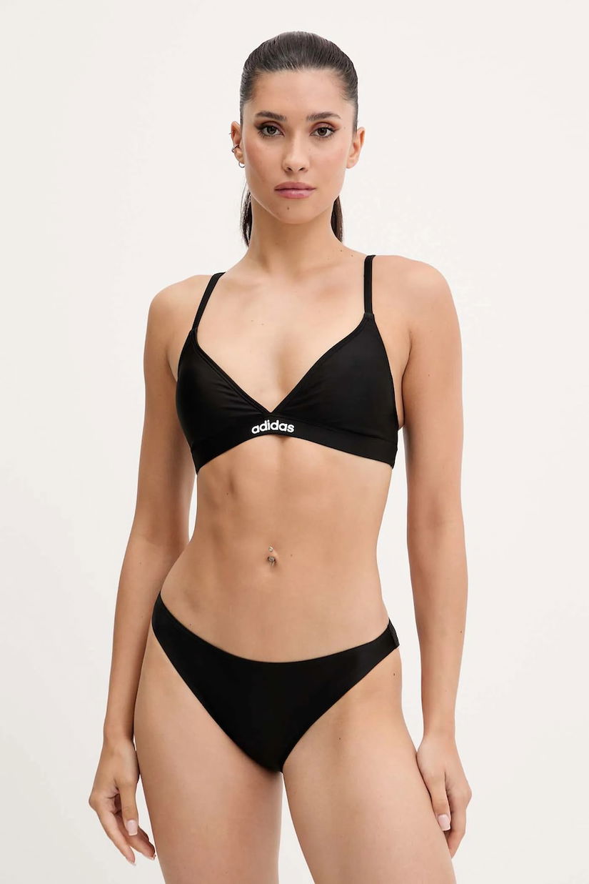 adidas costum de baie din două piese Essentials culoarea negru, cupă ușor rigidizată, JM8159