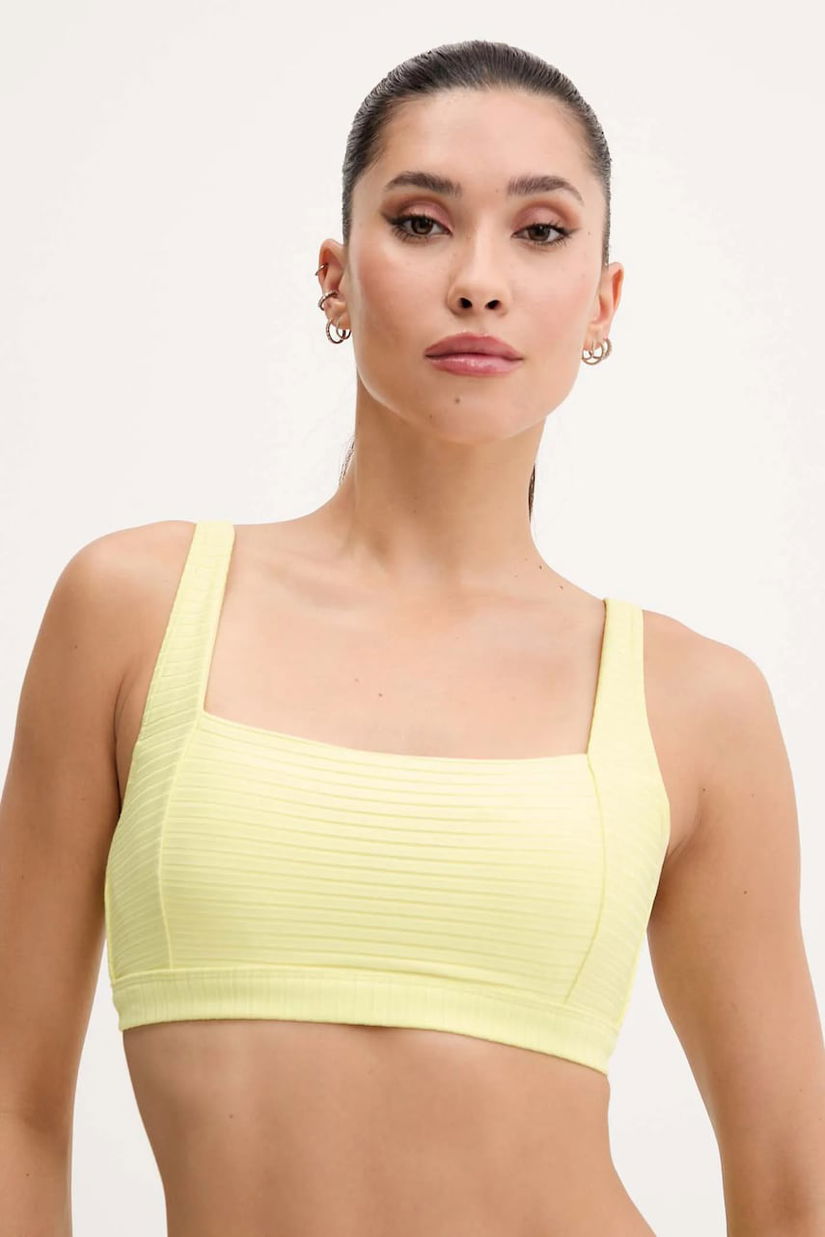 Rip Curl sutien de baie culoarea galben, cupă ușor rigidizată, 0ASWSW