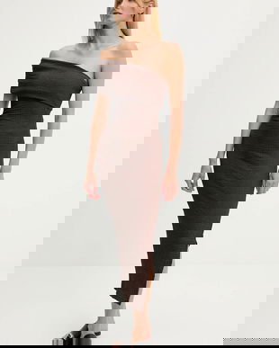 Answear Lab rochie culoarea maro, maxi, mulată