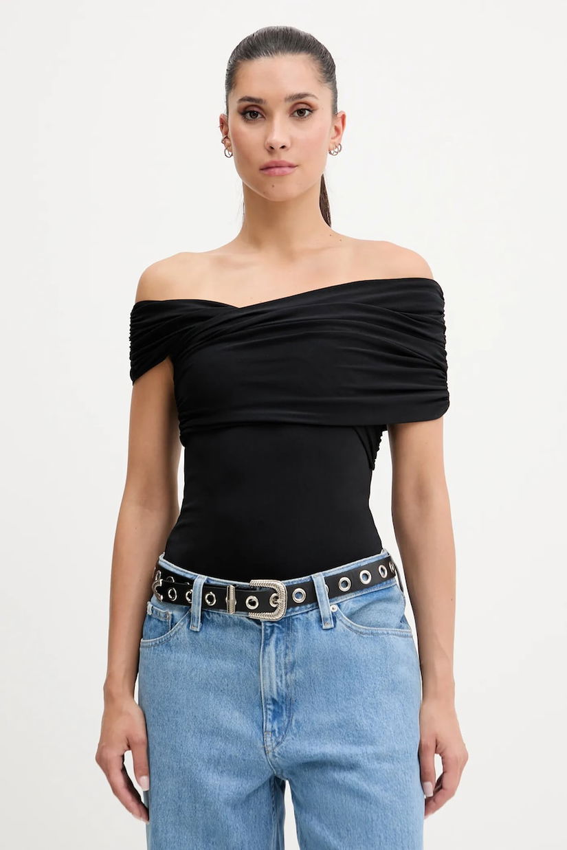 Abercrombie & Fitch body culoarea negru, uni, KI139-5421
