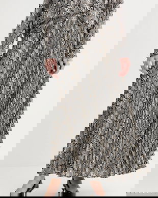 MICHAEL Michael Kors fustă culoarea bej, maxi, evazați, MT570J5ABE