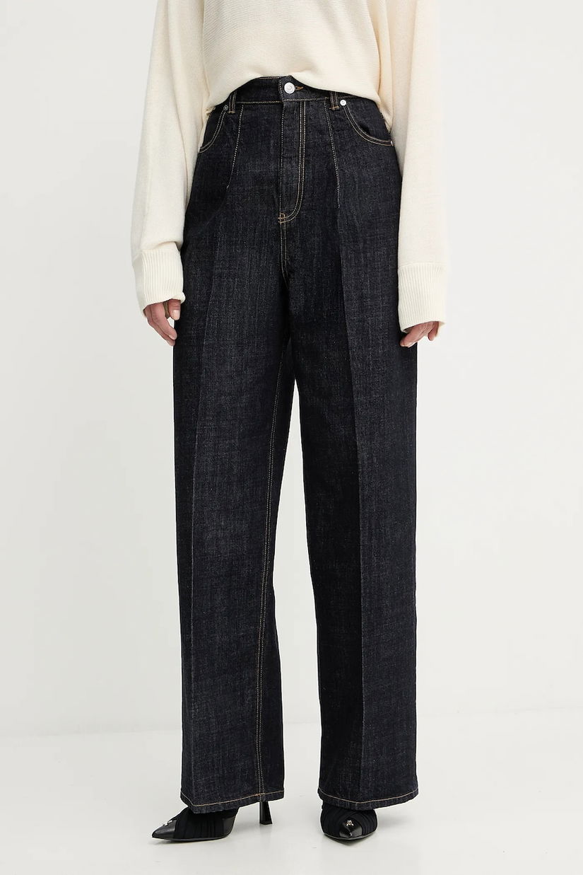 Victoria Beckham jeans culoarea bleumarin, 1325DTR006565A