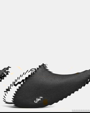 BOSS poșetă de piele culoarea negru, 50547705