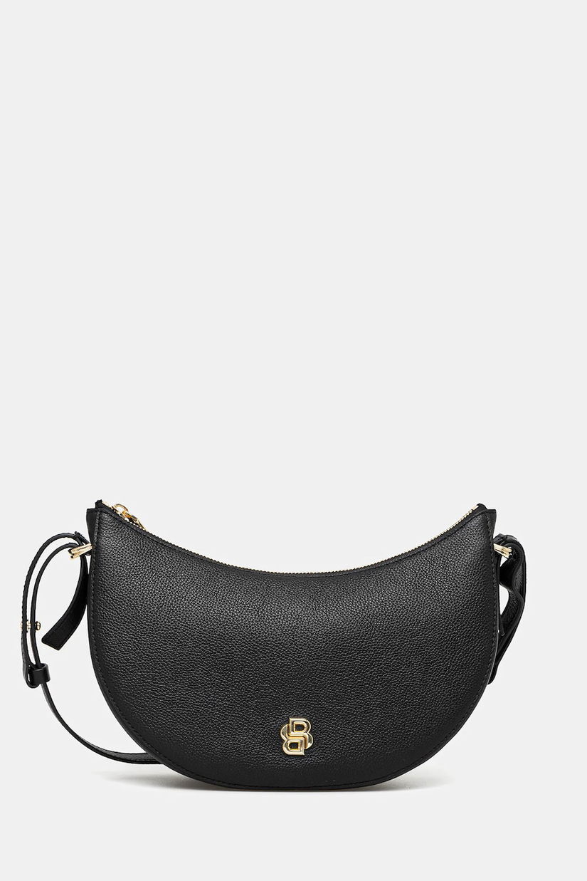 BOSS poșetă de piele culoarea negru, 50547705