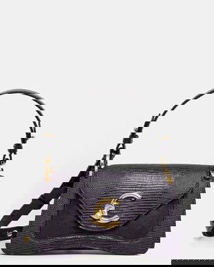 Coccinelle poșetă de piele COCCINELLE C-ME BIMATERI. culoarea violet, E1.T1R.18.04.01