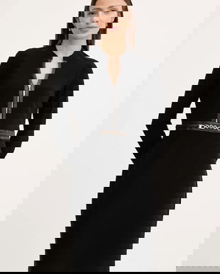 Joseph Ribkoff rochie culoarea negru, mini, mulată, 243274