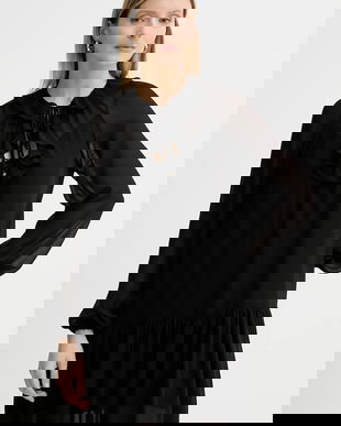 MICHAEL Michael Kors rochie culoarea negru, mini, drept, MT581DQ7R3