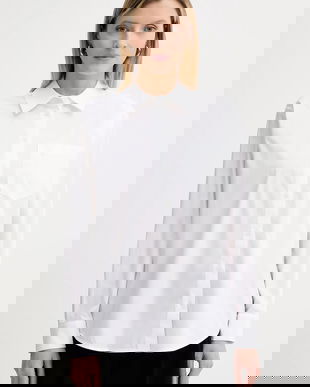 MICHAEL Michael Kors cămașă culoarea alb, cu guler clasic, regular, MT540TYF4C