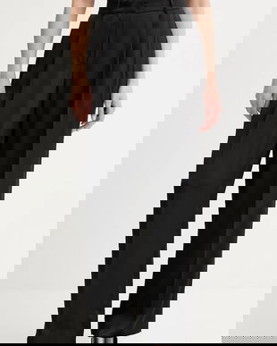 MICHAEL Michael Kors pantaloni culoarea negru, drept, high waist, MT530VRAYJ