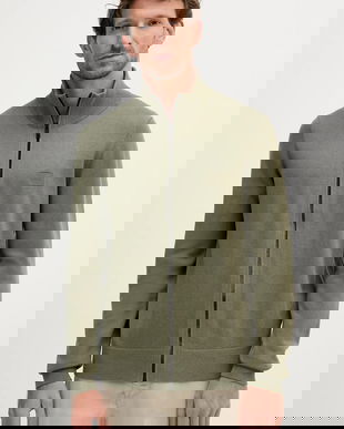 BOSS Orange cardigan din amestec de cașmir culoarea verde, 50543692