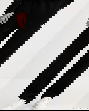 Just Cavalli pantaloni de trening din bumbac culoarea negru, uni, 79OAAT06 CF500