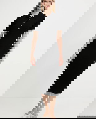 MICHAEL Michael Kors rochie culoarea negru, maxi, mulată, MT5832333D