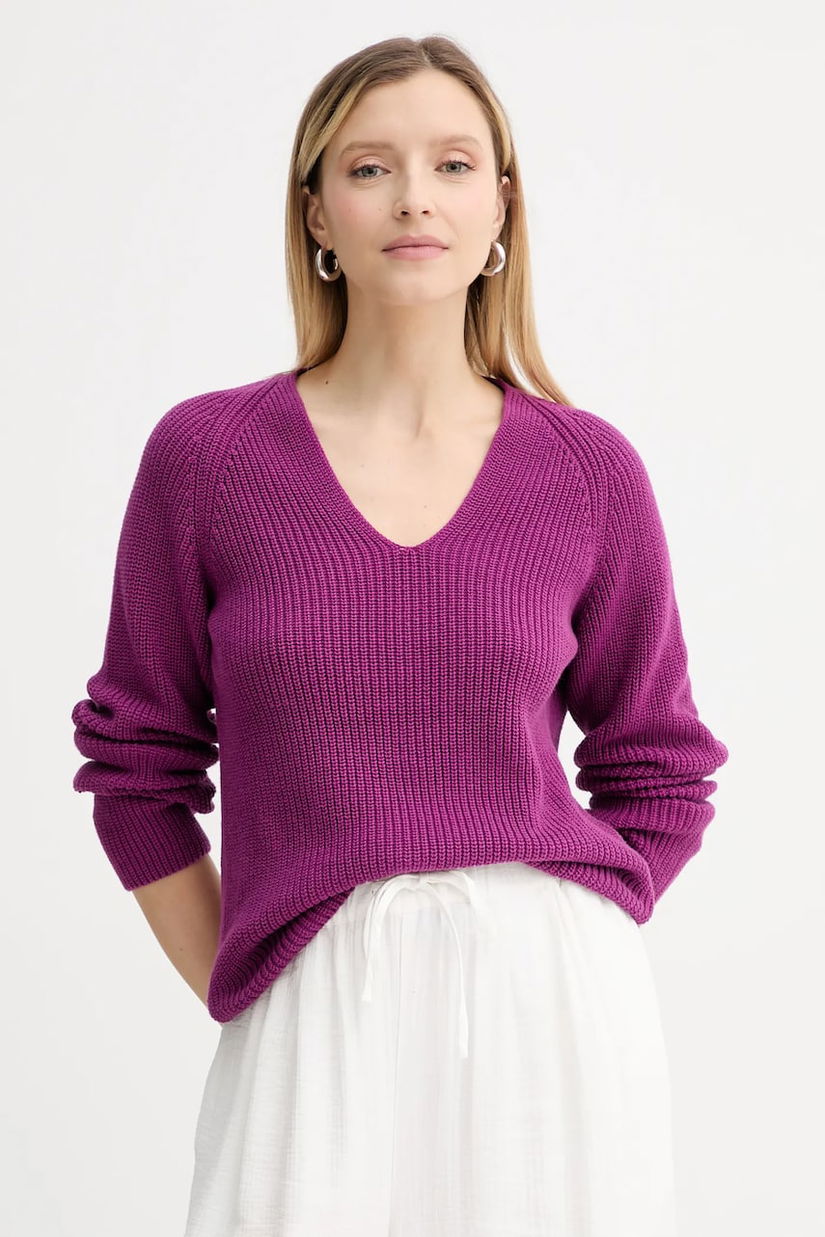 Marc O'Polo pulover de bumbac culoarea roz, 506605960097