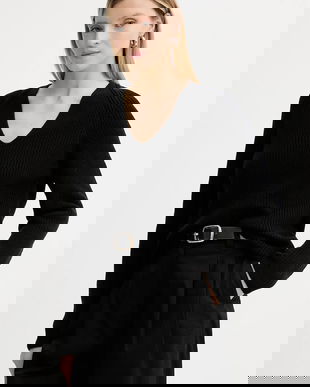 Marc O'Polo pulover de bumbac culoarea negru, 506605960097