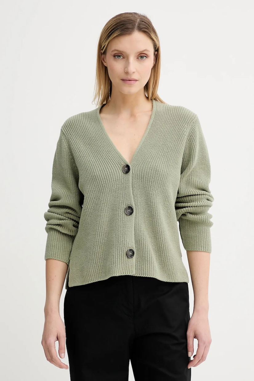 Marc O'Polo cardigan din bumbac culoarea verde, 506605961069