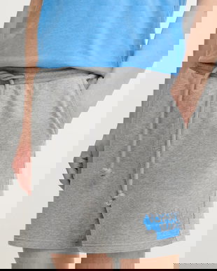 Tommy Jeans pantaloni scurți din bumbac culoarea gri, DM0DM21803