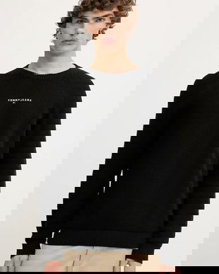 Tommy Jeans pulover culoarea negru, DM0DM21655