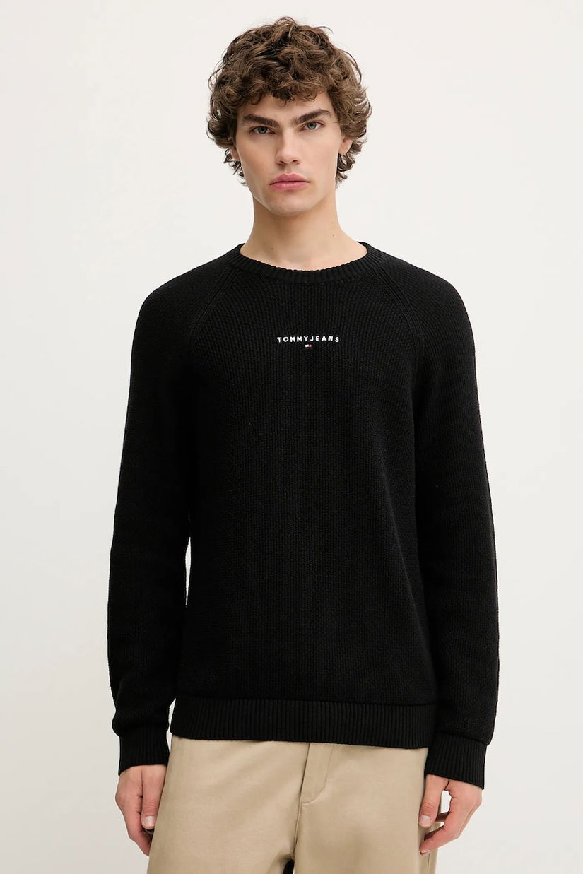 Tommy Jeans pulover culoarea negru, DM0DM21655