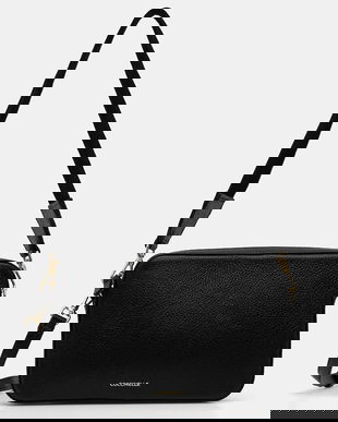 Coccinelle poșetă de piele TEBE culoarea negru, E5.MN5.52.01.01