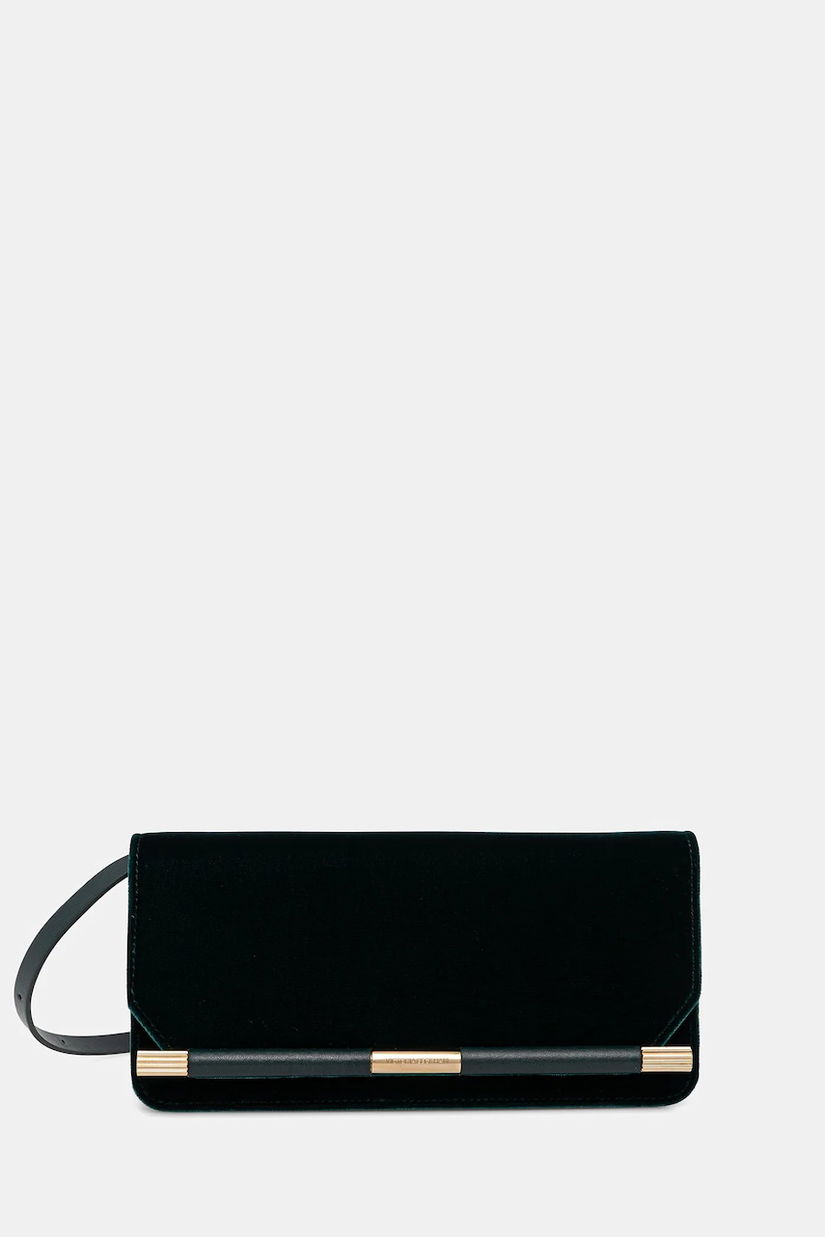 Victoria Beckham poșetă culoarea verde, B325AAC006650A