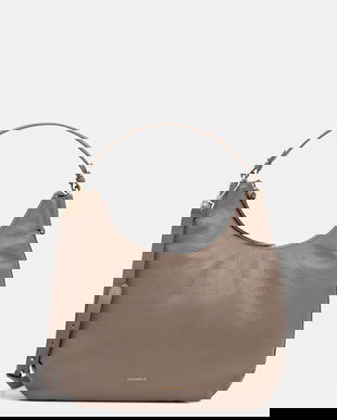 Coccinelle poșetă de piele REBEKKA culoarea maro, E1.T95.13.01.01