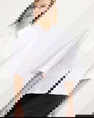 Won Hundred cămașă din bumbac culoarea alb, cu guler clasic, relaxed, 3688-14287