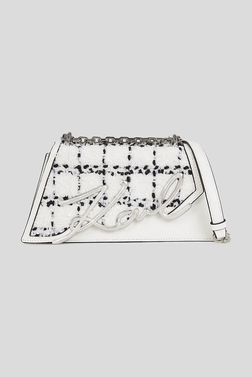 Karl Lagerfeld poșetă culoarea alb, A3W30139