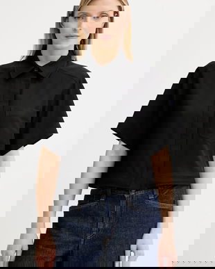 Marc O'Polo cămașă culoarea negru, cu guler clasic, regular, 506006041057