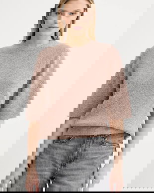 Gestuz pulover de lână culoarea portocaliu, light, 10909996