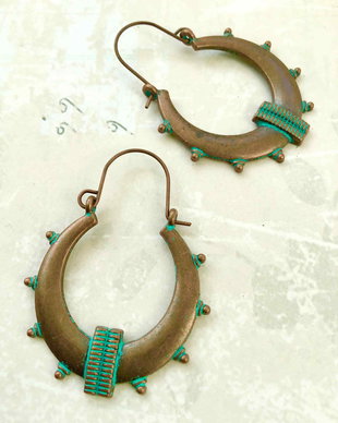 cercei vintage cupru