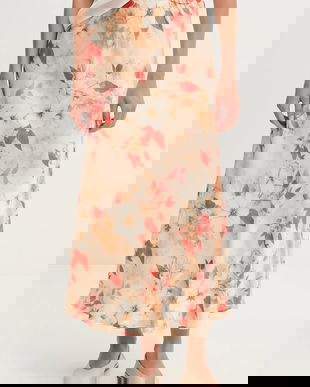 Answear Lab fusta culoarea bej, maxi, evazati