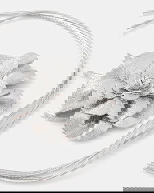 Answear Lab curea de piele culoarea argintiu