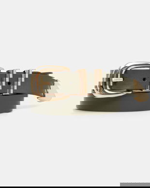 Answear Lab curea de piele culoarea verde