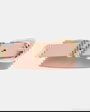 Answear Lab curea de piele culoarea roz