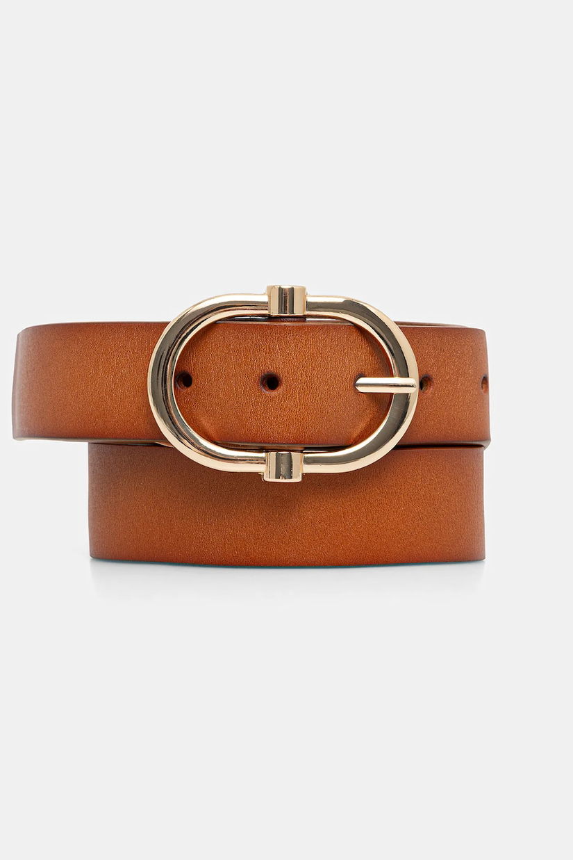 Answear Lab curea de piele culoarea maro