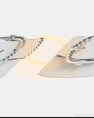 Answear Lab curea de piele culoarea bej