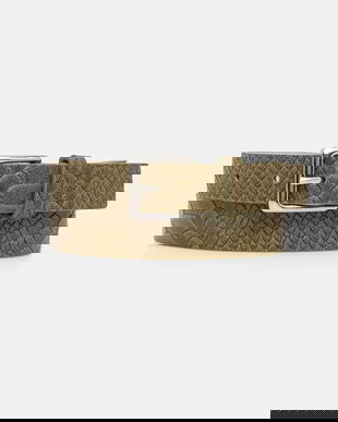 Answear Lab curea de piele culoarea verde